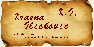 Krasna Ilišković vizit kartica